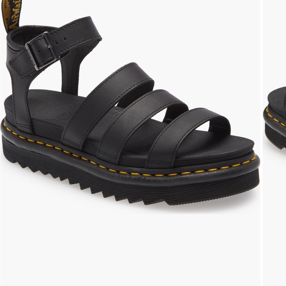Dr. Martens Black Chunky Platform Sandals